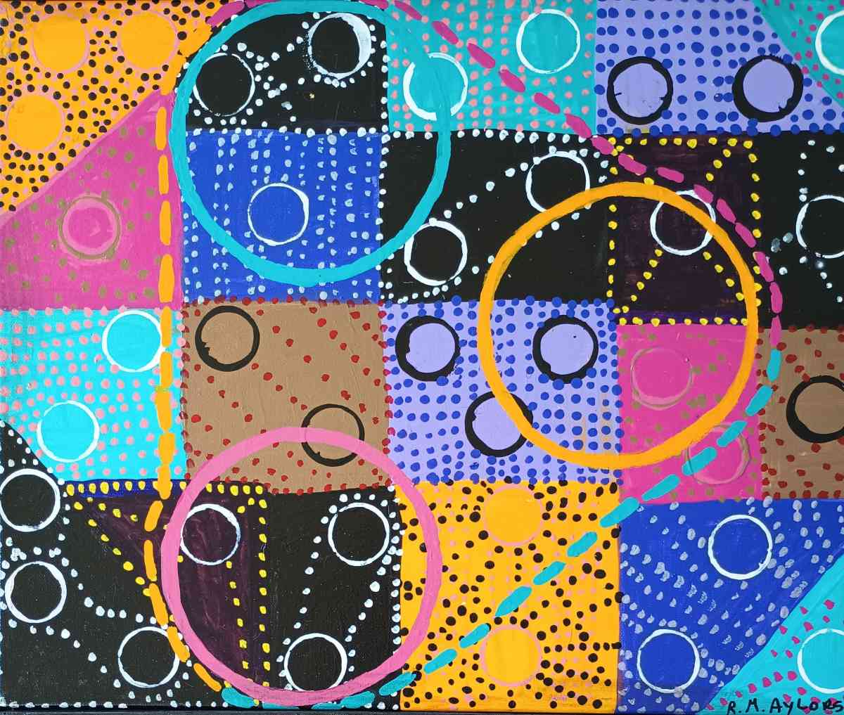 The Gears in Motion Painting - Bakersfield, California