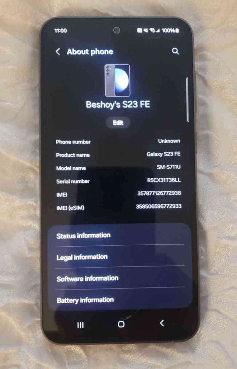 Unlocked Samsung Galaxy S23 Fe - Fort Myers, Florida - FleaMarketBay