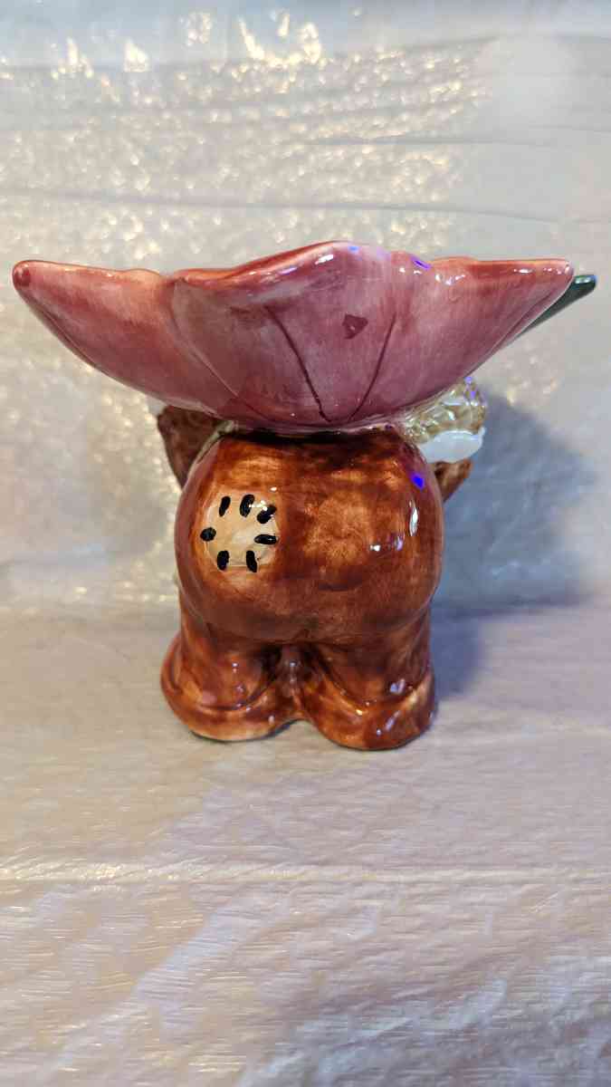 Vintage WCL Ceramic Scarecrow Holding a Leaf Dish on His Bac - Phoenix, Arizona - FleaMarketBay