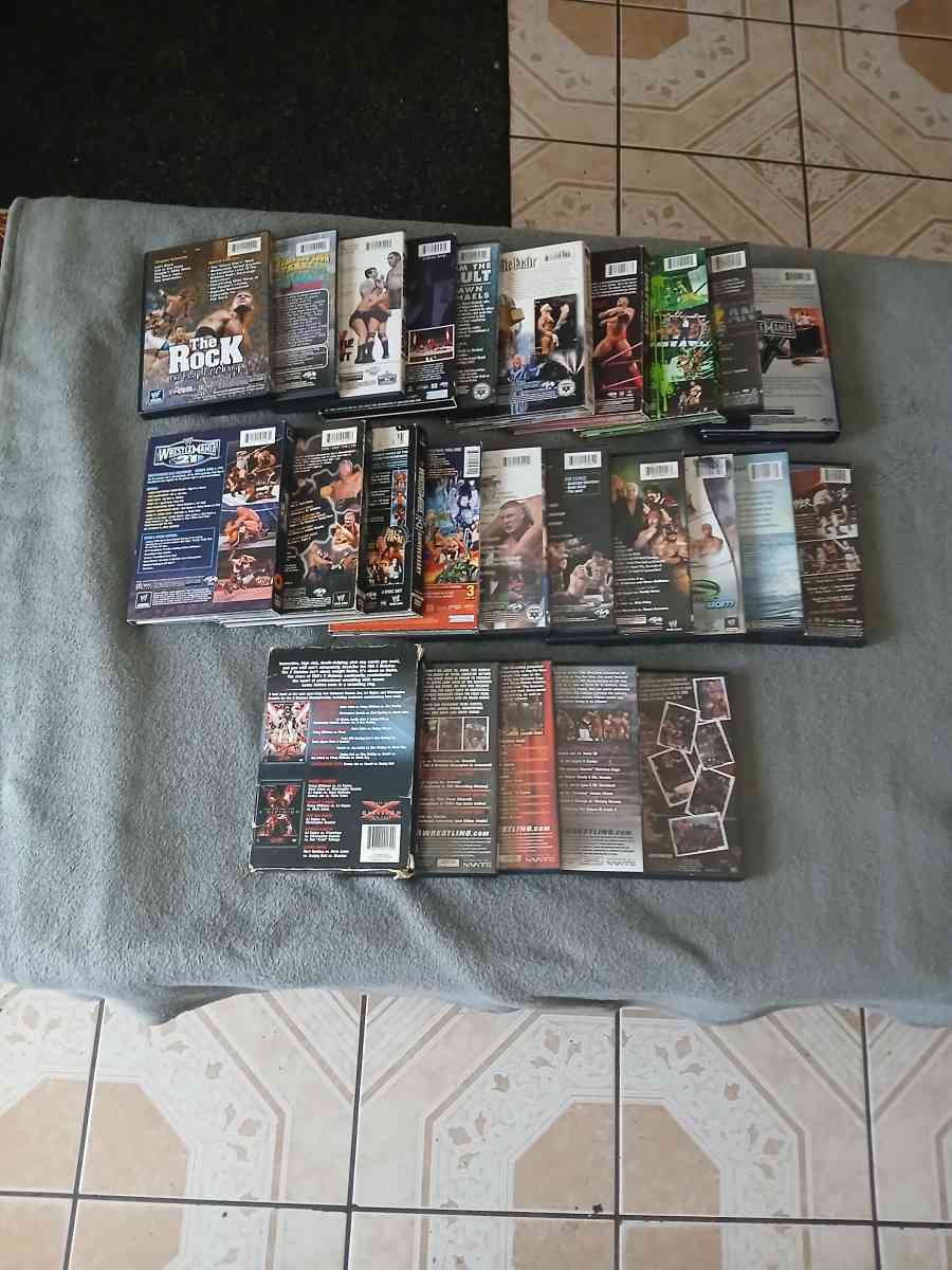 Lot Of 26 WWE And TNA Impact Wrestling DVDs - North Hollywood, California - FleaMarketBay