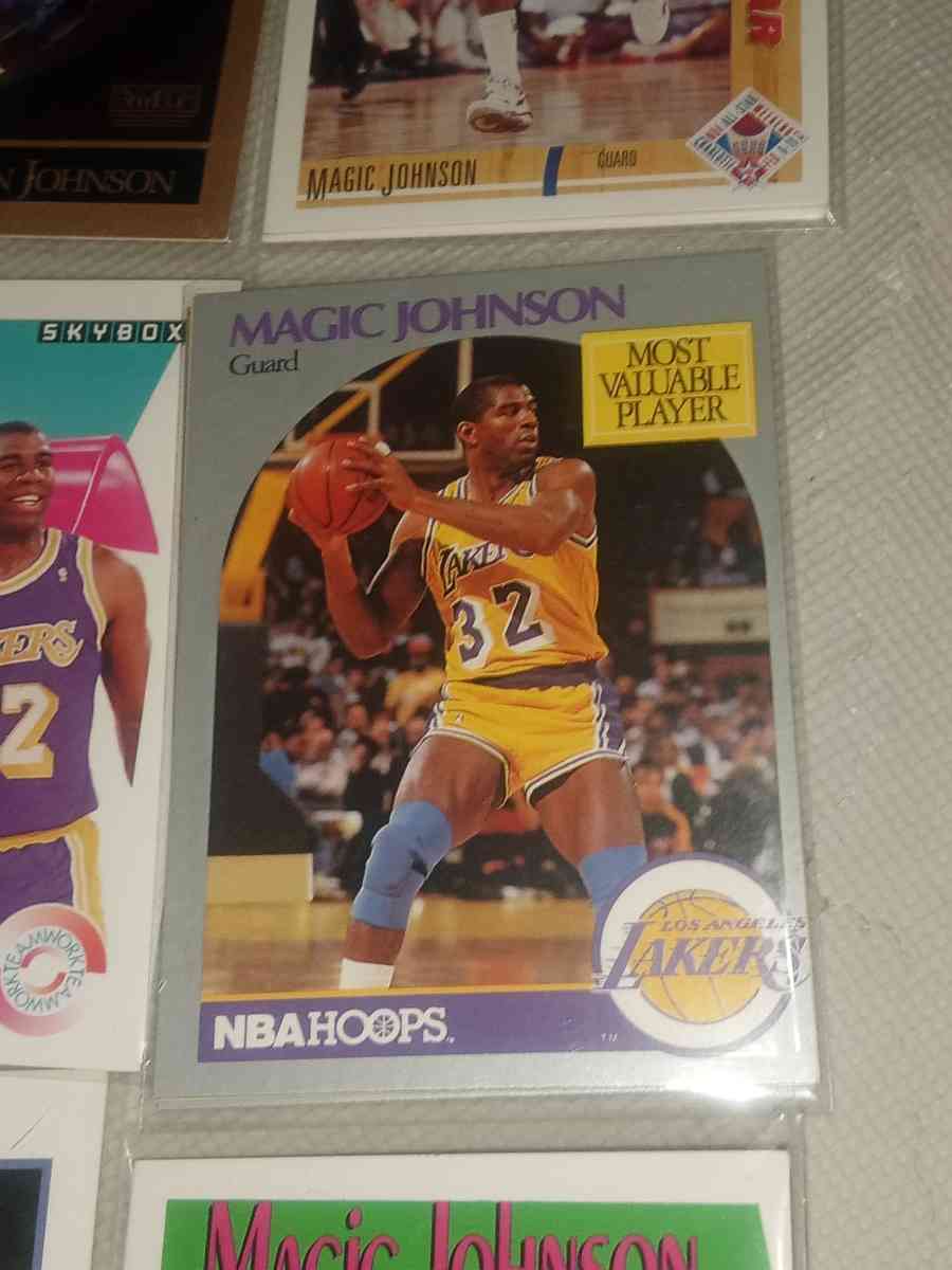 Earvin Magic Johnson card lot - Bellingham, Washington - FleaMarketBay