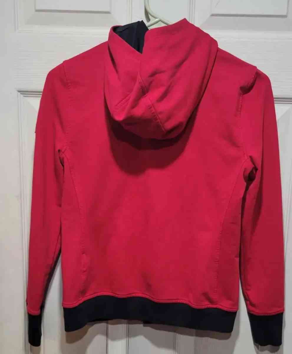LRL Ralph Lauren Red and Black Hooded Athletic Jacket Woman - Saint Petersburg, Florida - FleaMarketBay