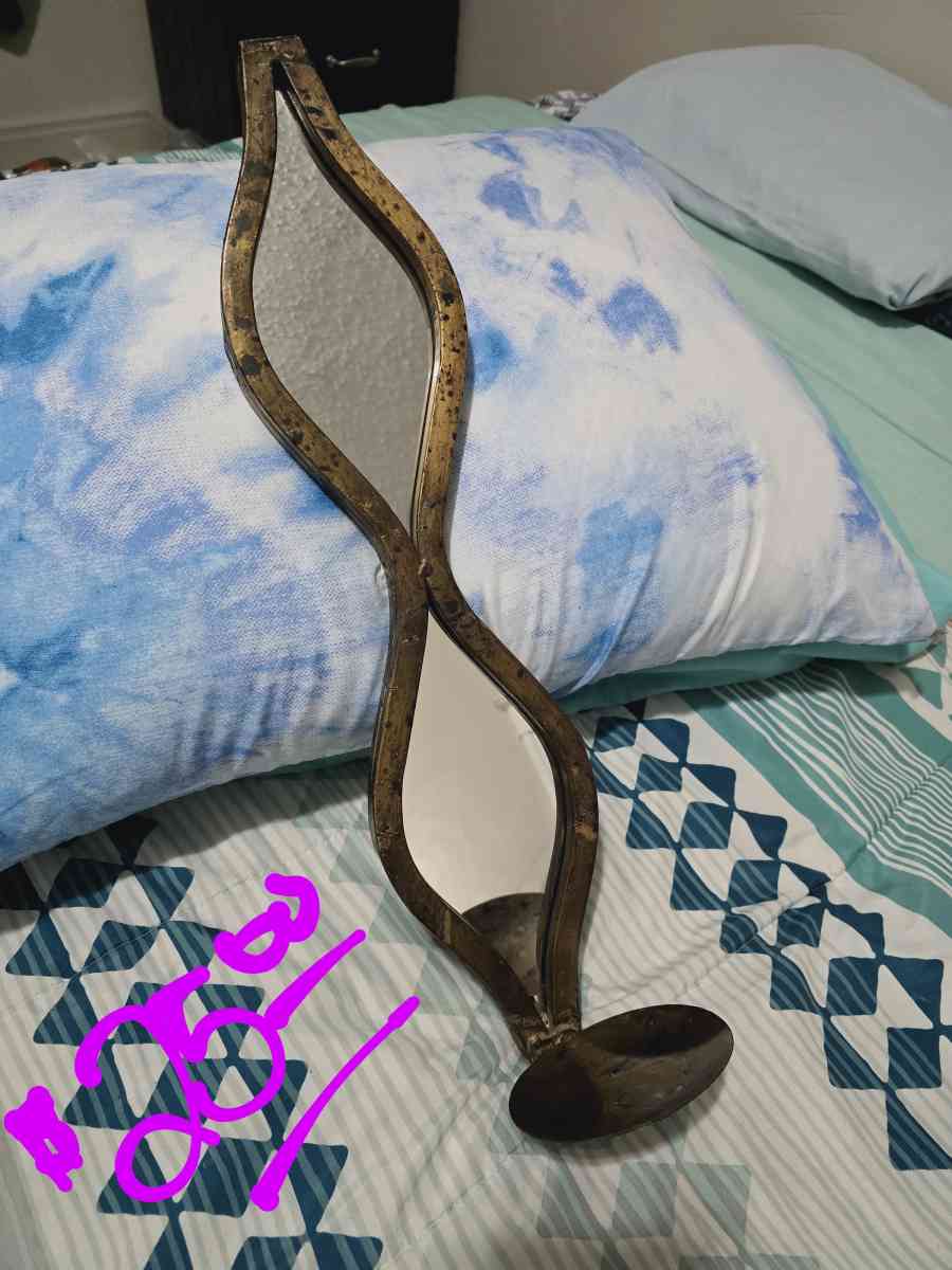 Vintage Wall Mirror Candle Holder - Saint Louis, Missouri - FleaMarketBay