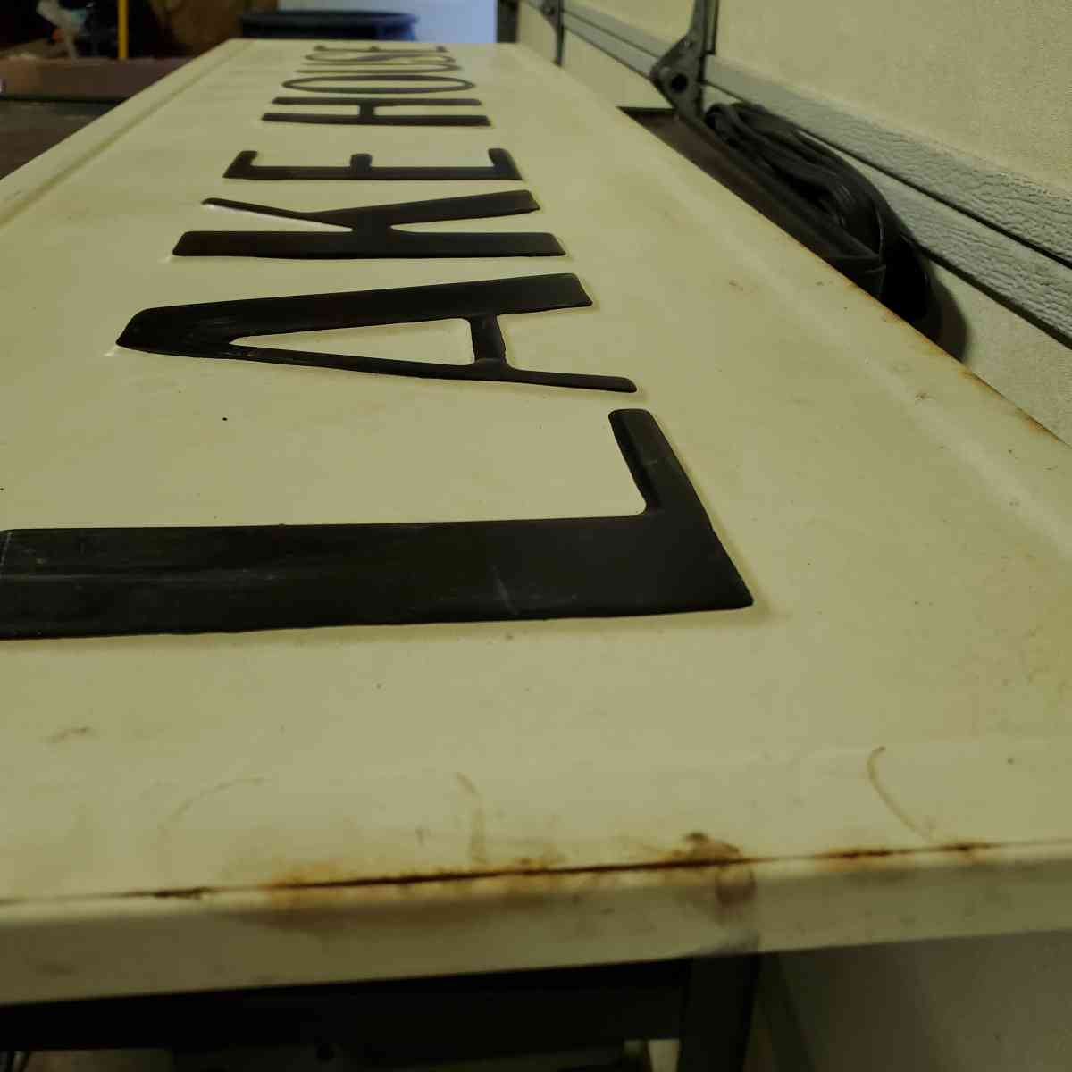 Lake House Metal Sign  48 x 12  Rustic  RRR Signs - Rock Island, Tennessee - FleaMarketBay