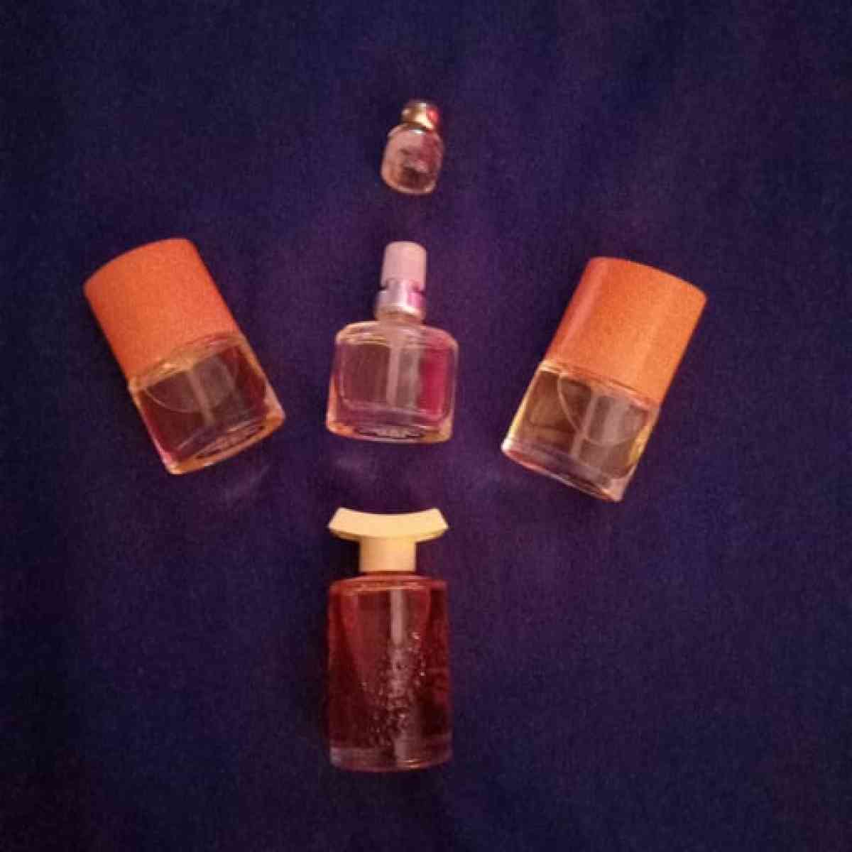 group of vintage avon perfume bottles