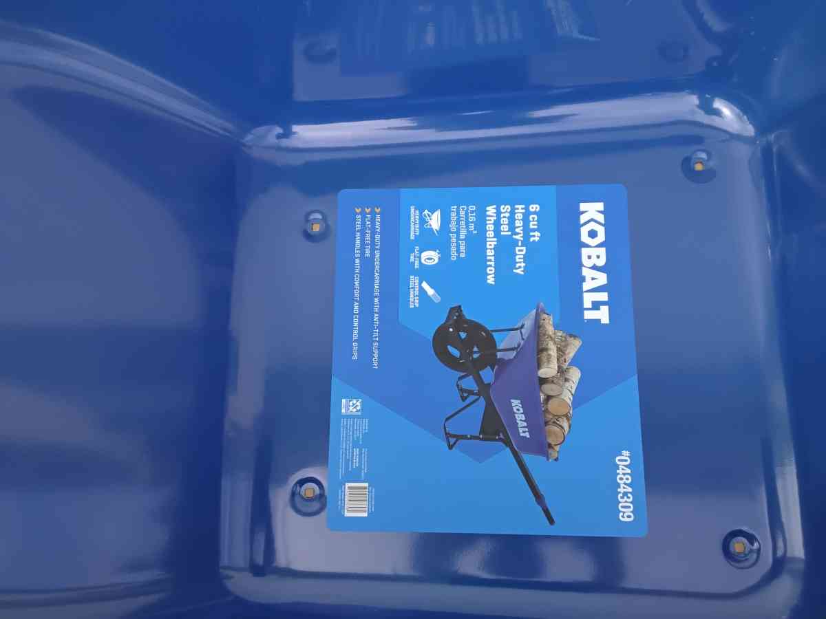 Brand New All Steel Kobalt Wheelbarrow Hardware Tire - Williamstown, New Jersey - FleaMarketBay