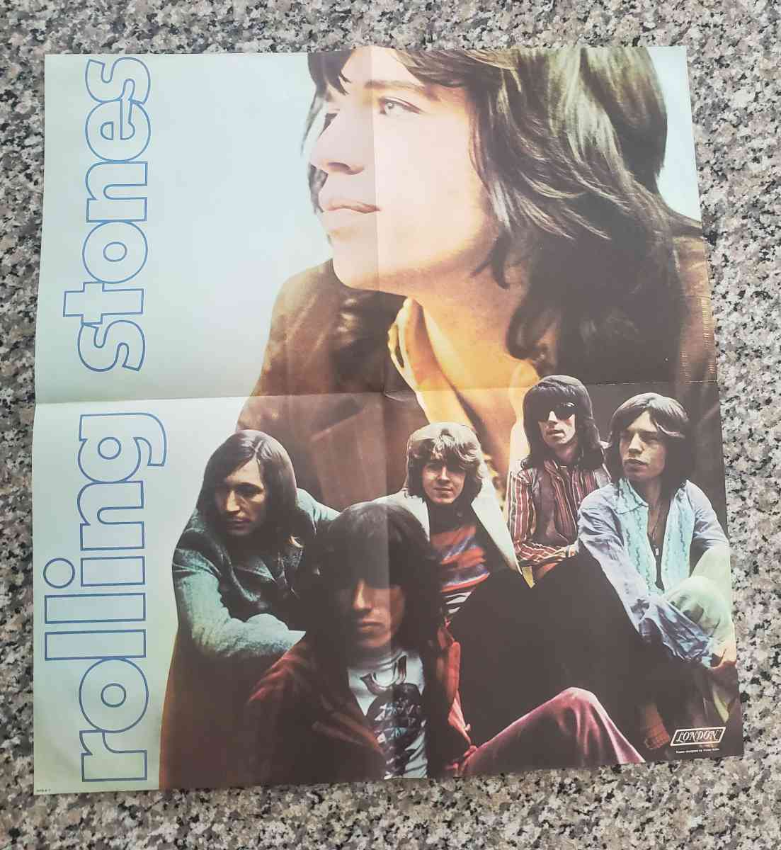 2 Rolling Stones Albums LP Vinyl w Poster - Fort Worth, Texas - FleaMarketBay