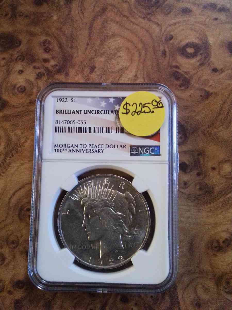 NGC Graded Morgans and Peace dollars - Newark, California