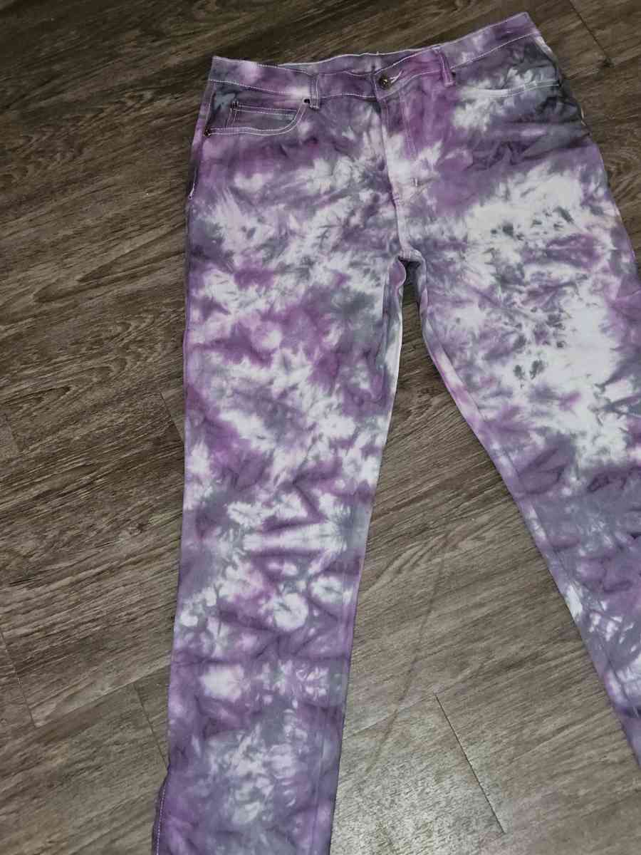 TyeDye Purple pants - Denver, Colorado - FleaMarketBay