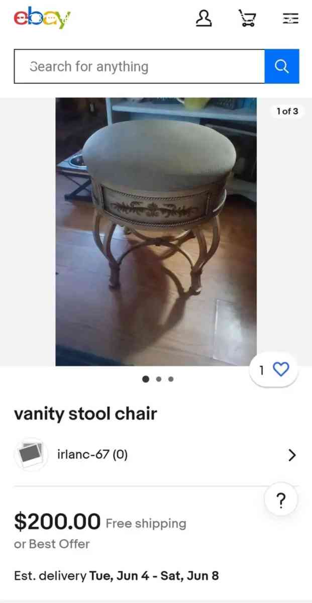 Vintage Stool Chair - Toms River, New Jersey - FleaMarketBay