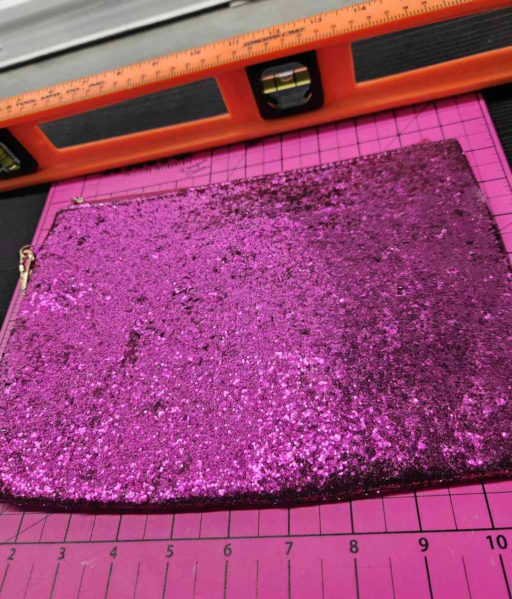 ALDO Pink Glittered Gold Top Zipper Wristlet with Strap - Kenner, Louisiana - FleaMarketBay