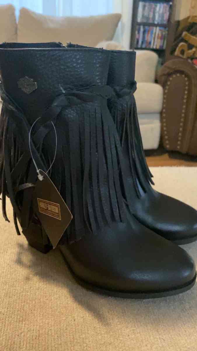 Harley Davison fringe boots - Deville, Louisiana - FleaMarketBay