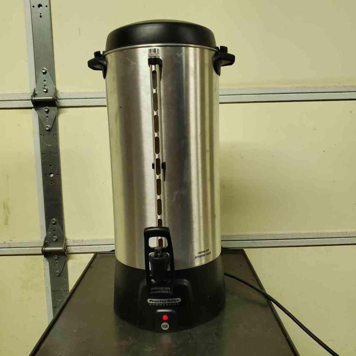 100 Cup Coffee Urn  Percolator Proctor Silex 45100R  RRR Ap - Rock Island, Tennessee - FleaMarketBay