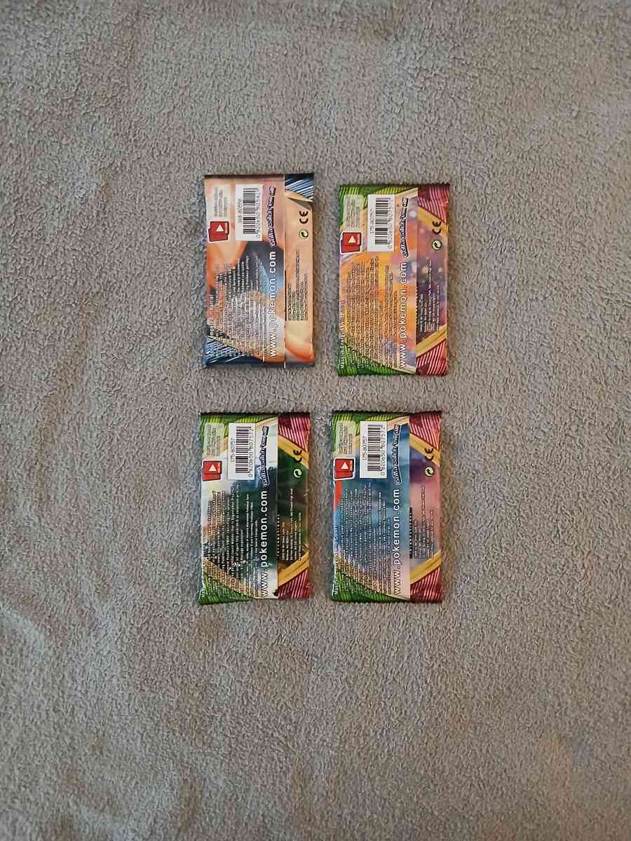 4 Pokemon Trading Cards Booster Packs - North Hollywood, California - FleaMarketBay