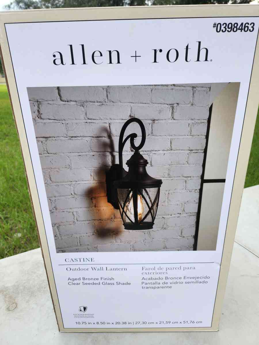 Allen Roth Castine Outdoor Wall Lantern