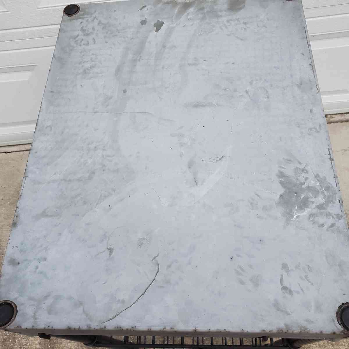 2 Shelf Rack With Stainless Steel Top And Pull Out Basket - Rock Island, Tennessee - FleaMarketBay