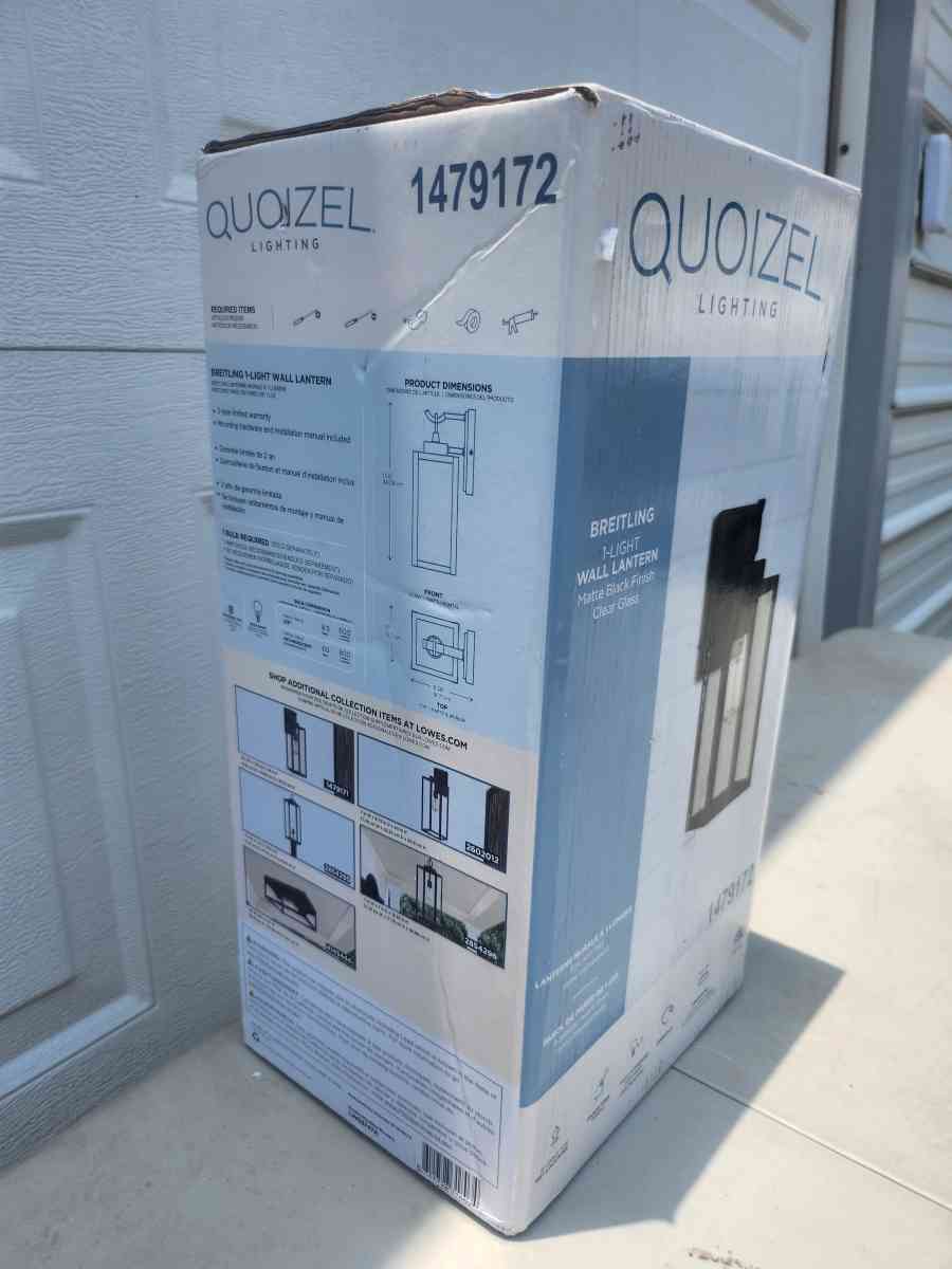 Quoizel Breitling Wall Lantern BRAND NEW - Homosassa, Florida - FleaMarketBay