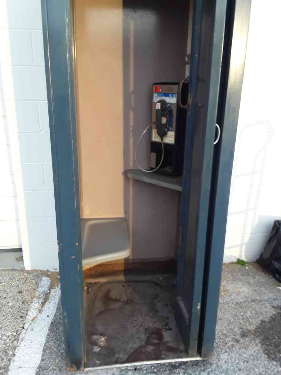 nice inside Bell Telephone booth with phone OEM like new - Williamstown, New Jersey - FleaMarketBay