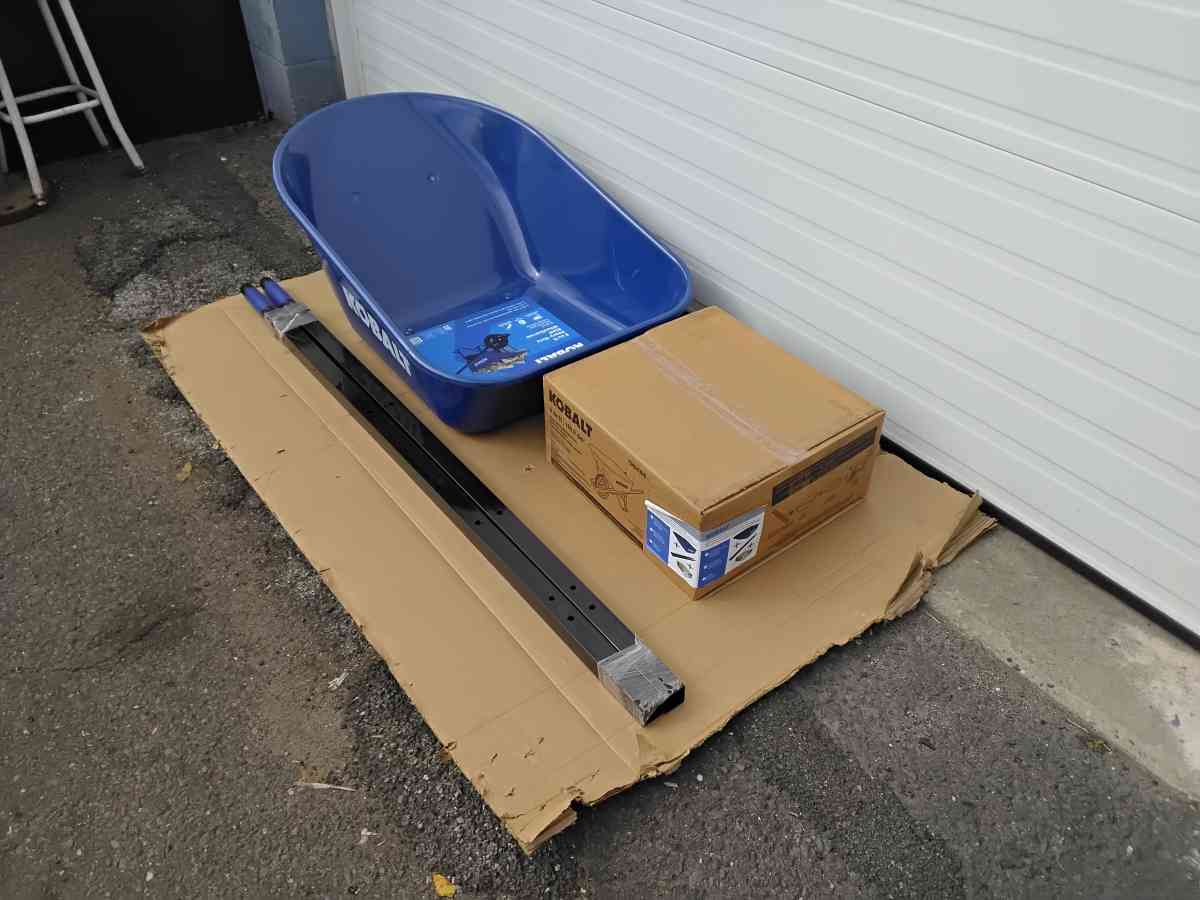 Brand New All Steel Kobalt Wheelbarrow Hardware Tire - Williamstown, New Jersey - FleaMarketBay
