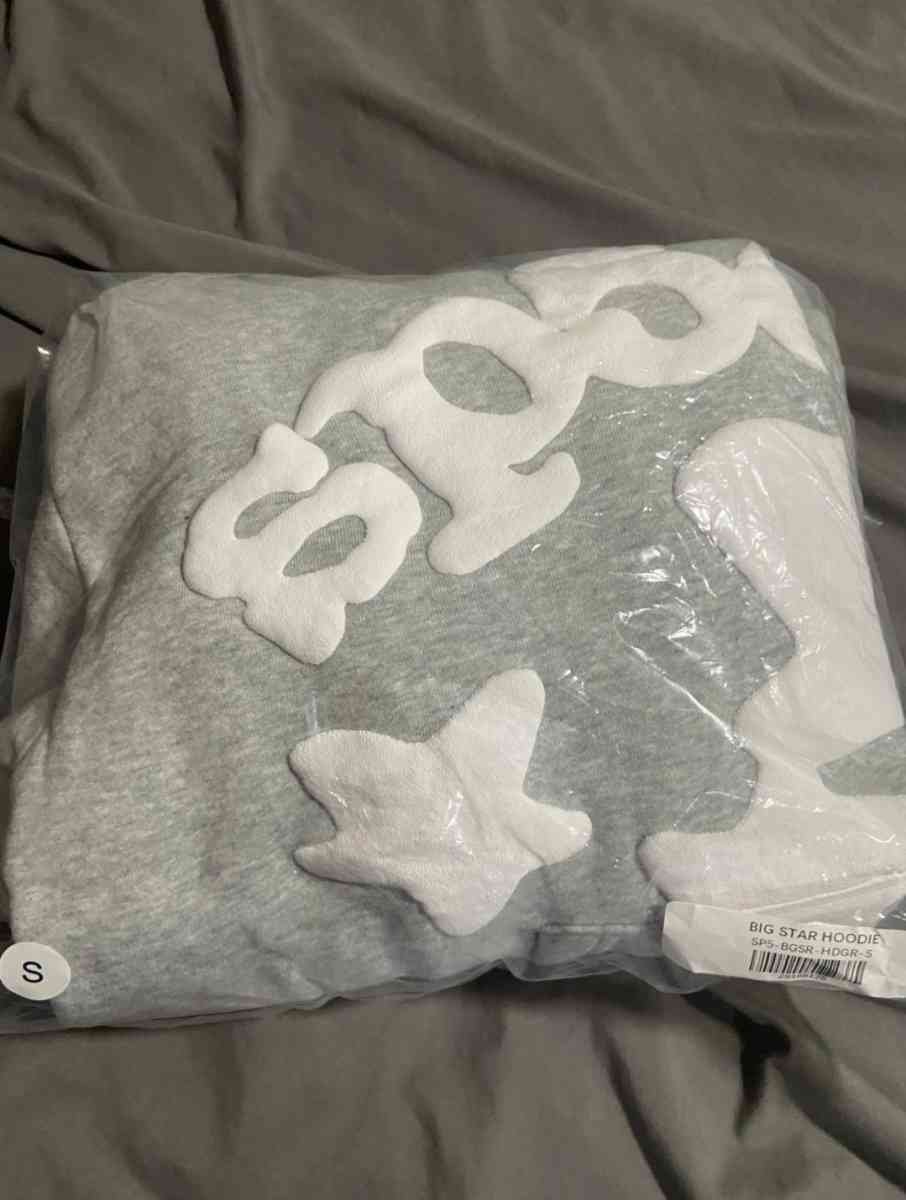 Gray Sp5der Worldwide Beluga Hoodie all sizes - Atlanta, Georgia - FleaMarketBay