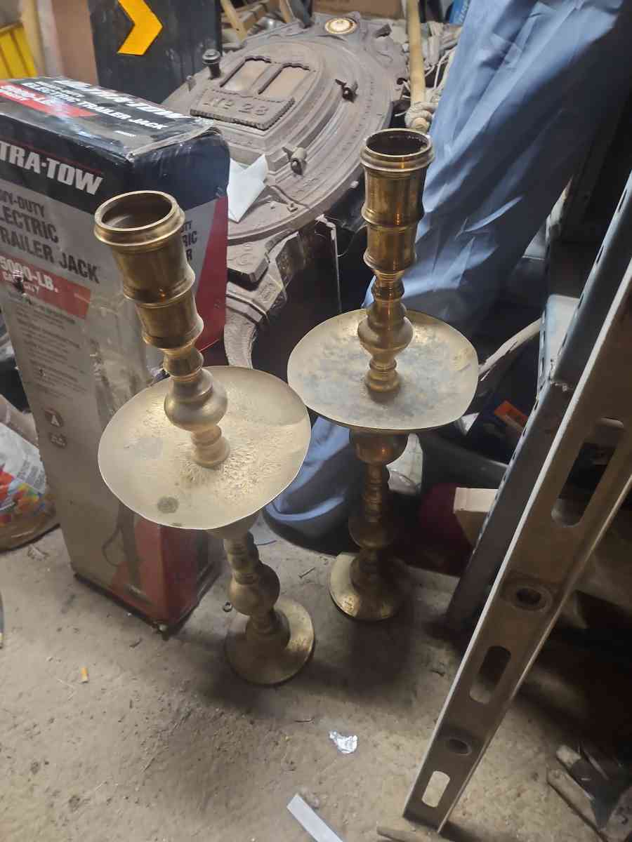 brass church candle holders - Bardstown, Kentucky
