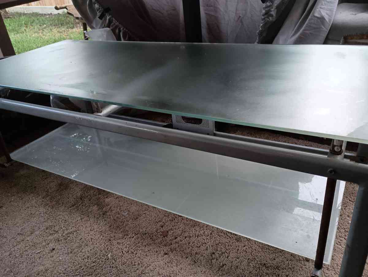 glass coffee table olk coffee table 2 side table - La Porte, Texas - FleaMarketBay