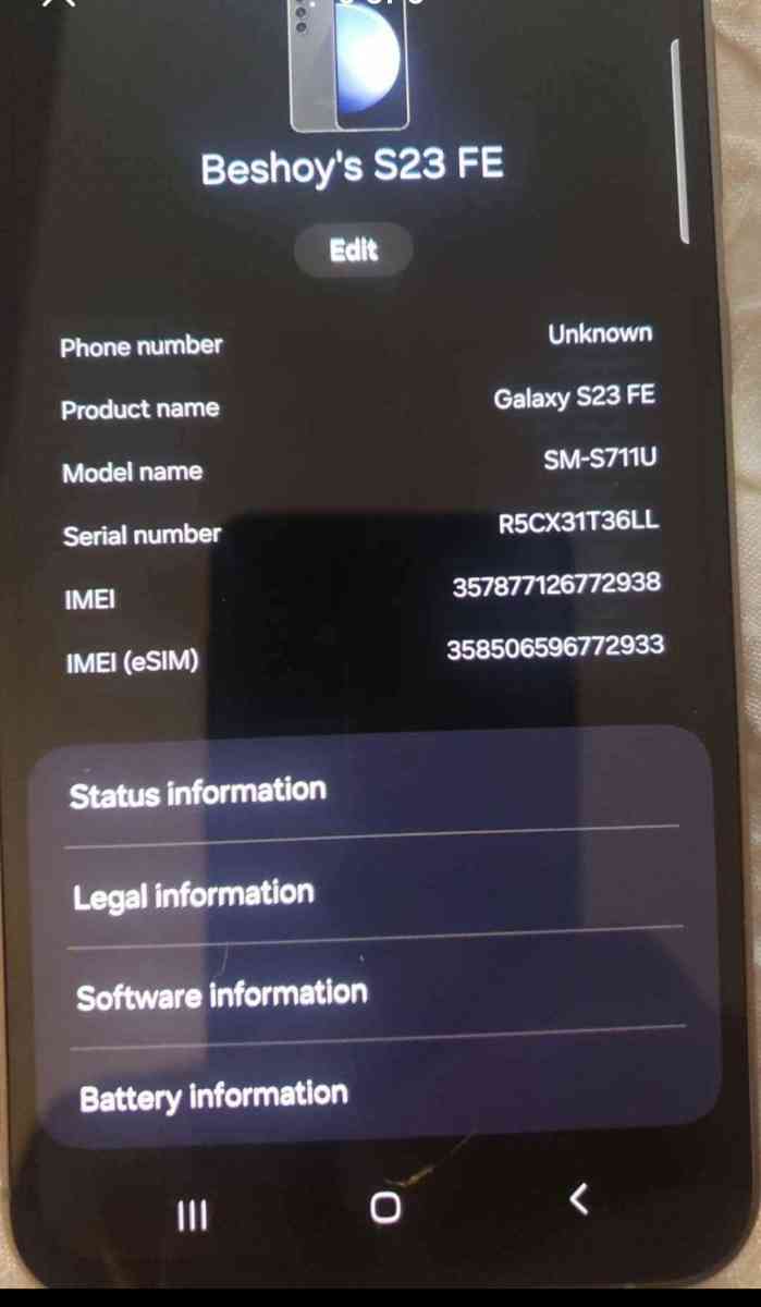 Unlocked Samsung Galaxy S23 Fe - Fort Myers, Florida - FleaMarketBay