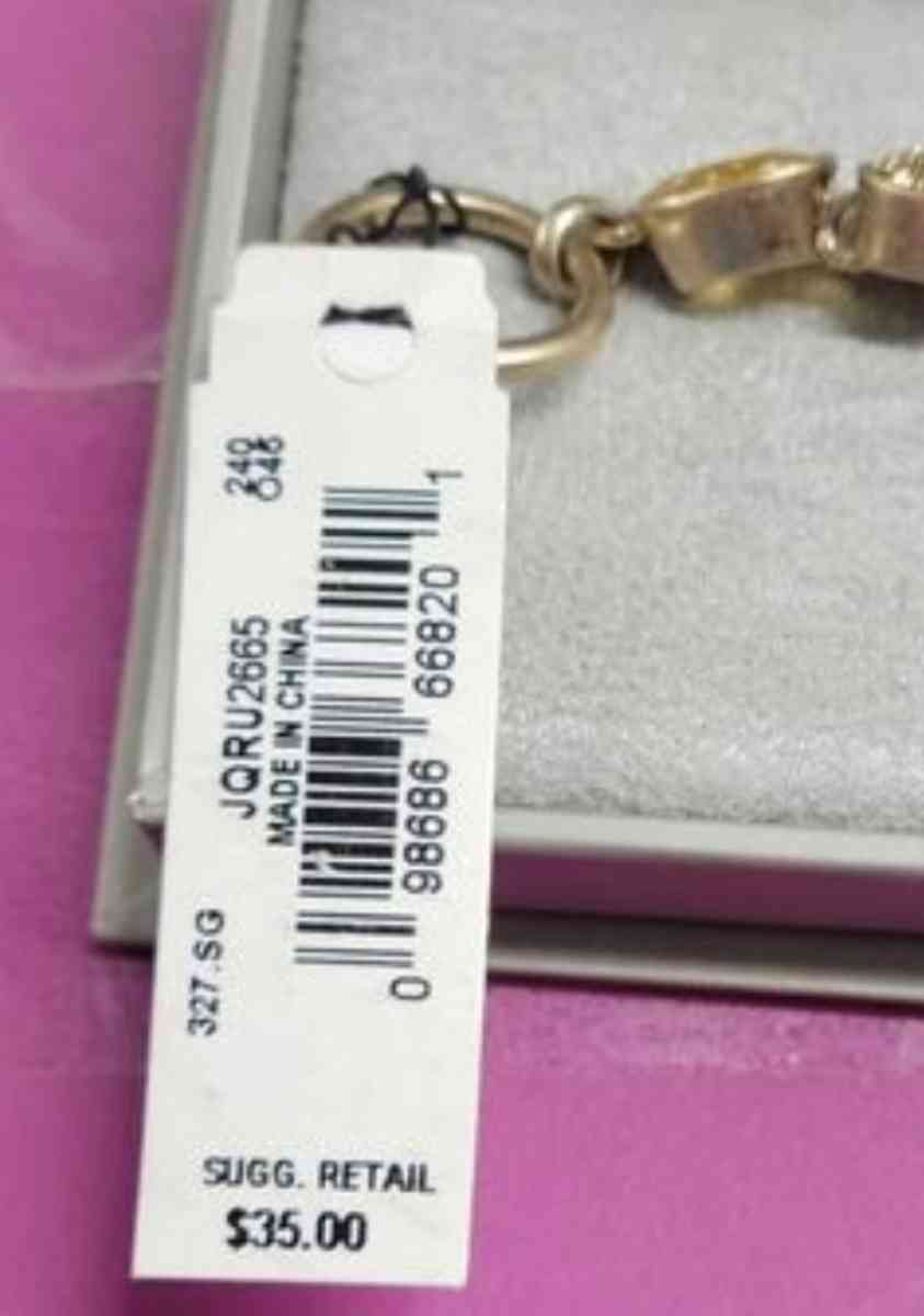 Kenneth Cole New York Gold Tone Amber Pave Stone Bracelet - Kenner, Louisiana - FleaMarketBay