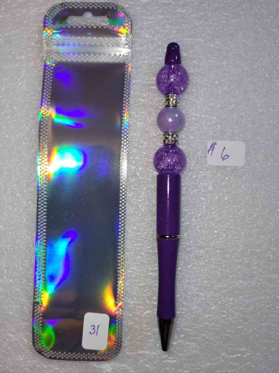 Hand beaded pens   Black ink - Bullhead City, Arizona - FleaMarketBay