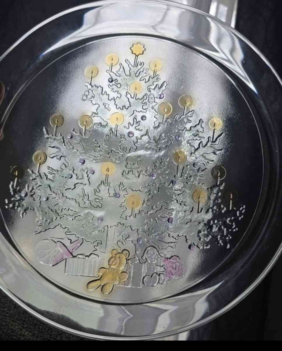 Glass Cookie and Relish serving platters - Akron, Ohio - FleaMarketBay