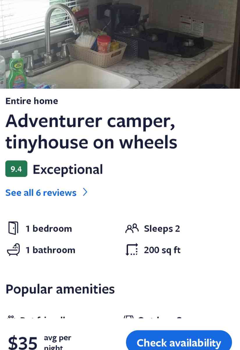 Camper near Mercedes Benz Stadium - Atlanta, Georgia - FleaMarketBay