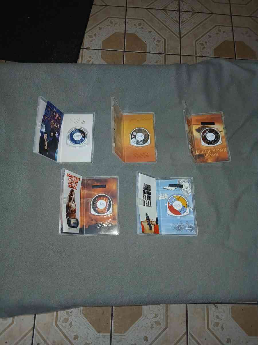 5 PSP UMD Videos for PlayStation Portable PSP - North Hollywood, California - FleaMarketBay