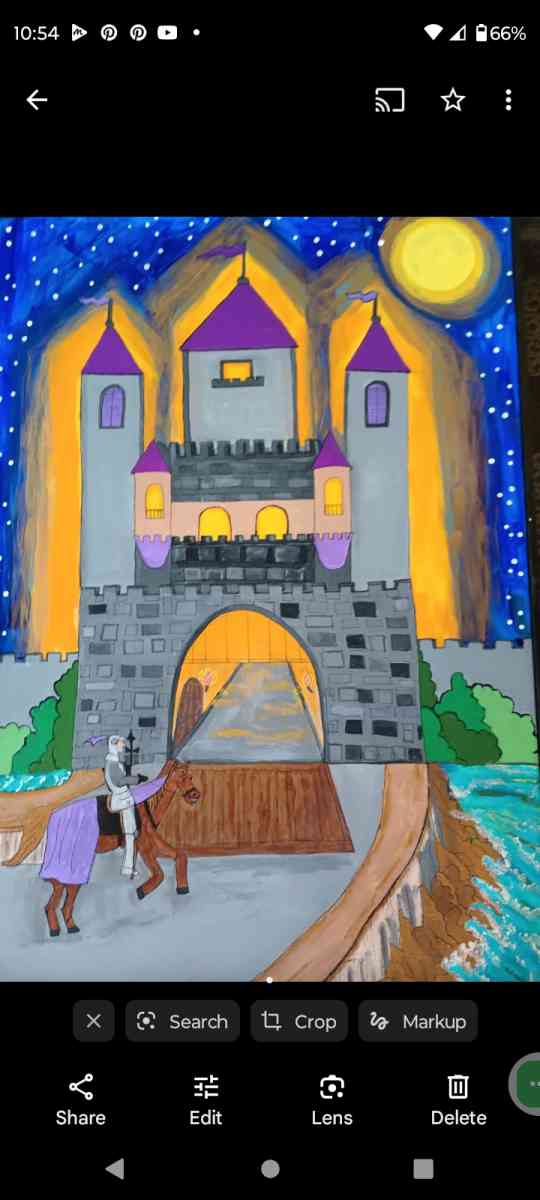 3ft tall Knight Painting - Bakersfield, California - FleaMarketBay