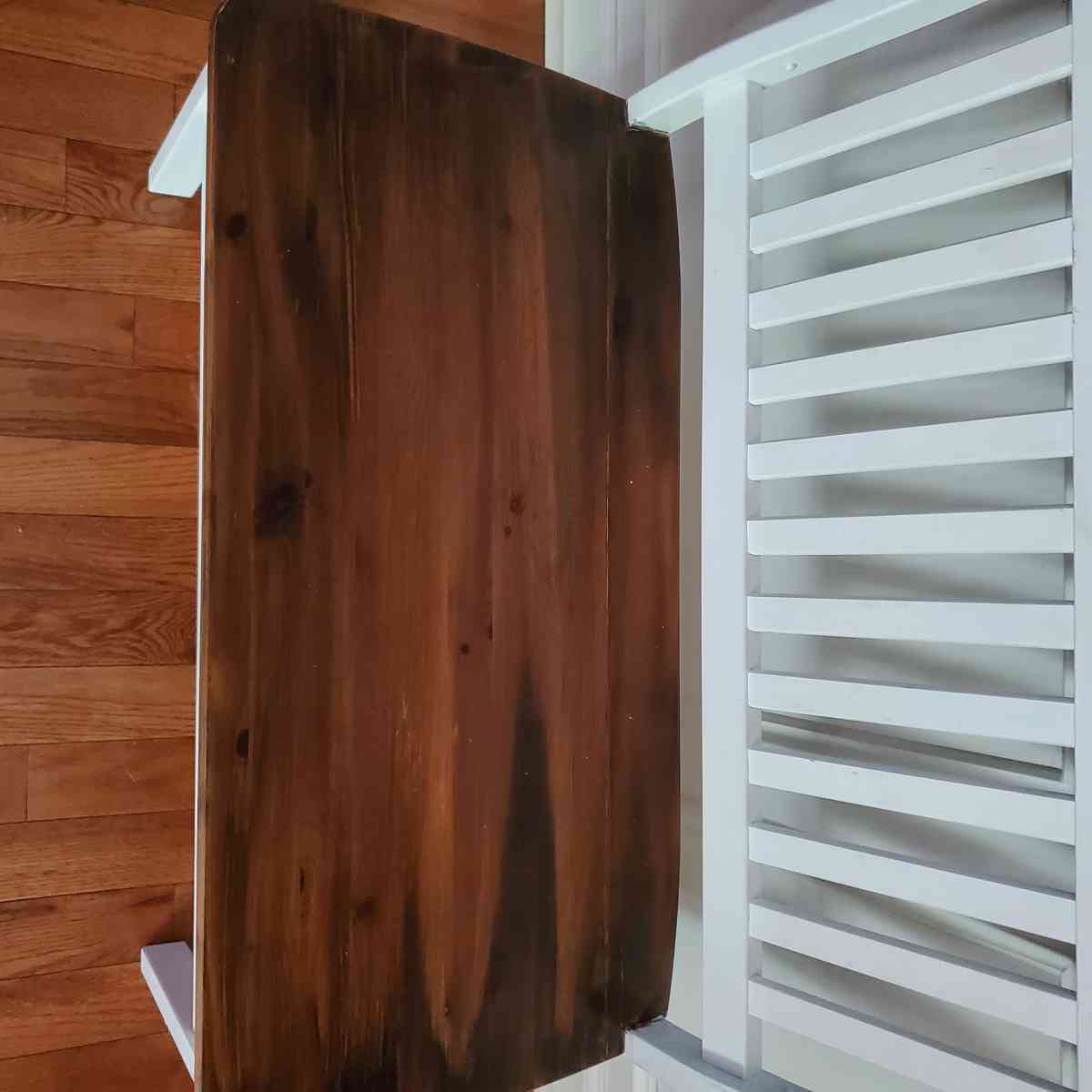 Wooden Bench W Storage - Rock Island, Tennessee - FleaMarketBay