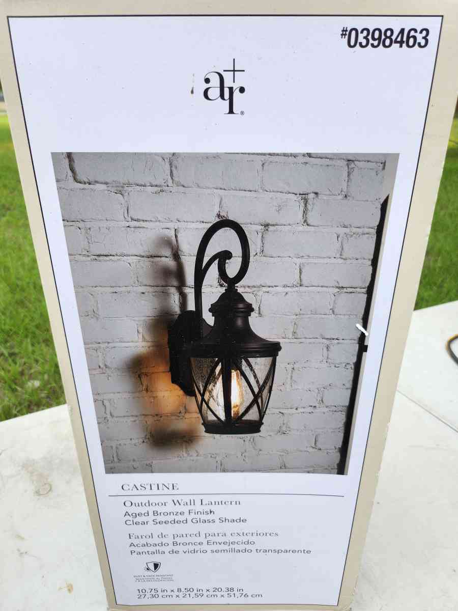 Allen Roth Castine Outdoor Wall Lantern - Homosassa, Florida - FleaMarketBay