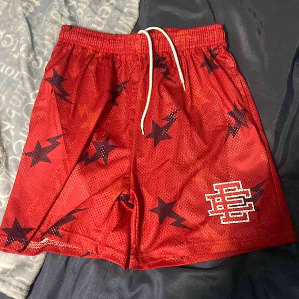 Red Eric Emanuel Bape Shorts all sizes - Atlanta, Georgia