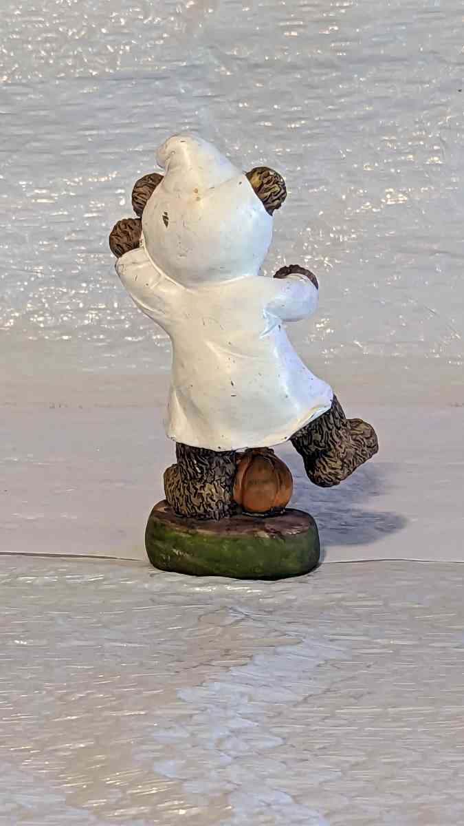 Resin Teddy Bear in a Ghost Costume with a Pumpkin - Phoenix, Arizona - FleaMarketBay