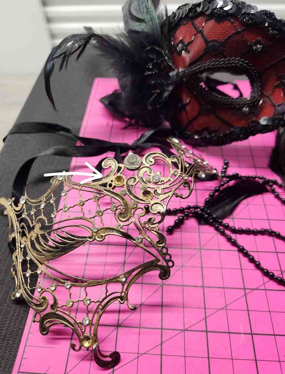 3pcs MasqueradeMardi GrasParty Half Masks - Kenner, Louisiana - FleaMarketBay