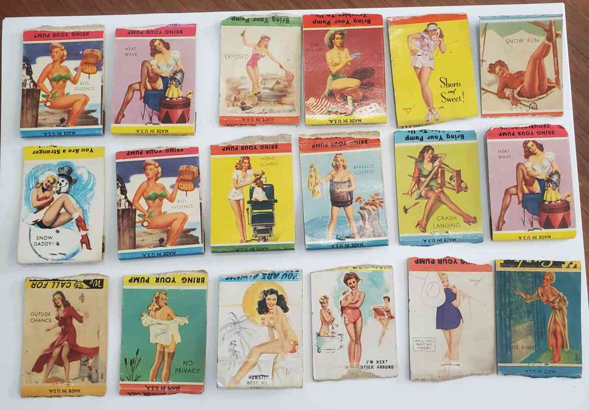 Vintage Pinup Girl Matchbook covers - Fort Worth, Texas - FleaMarketBay
