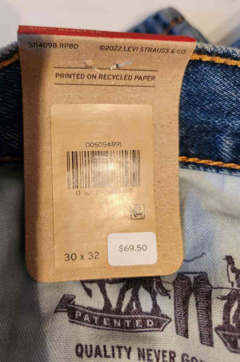 NWT Mens 505 Levis Jeans 30X32 - Coatesville, Pennsylvania - FleaMarketBay