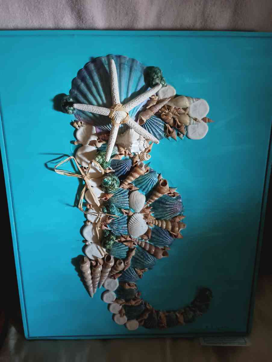 Sea Horse on Aqua Frame - Bakersfield, California