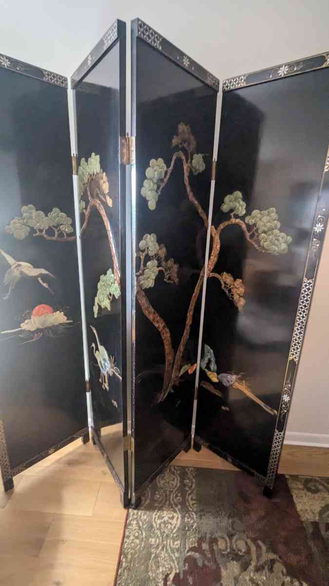Chinese folding screen - Arlington Heights, Illinois - FleaMarketBay