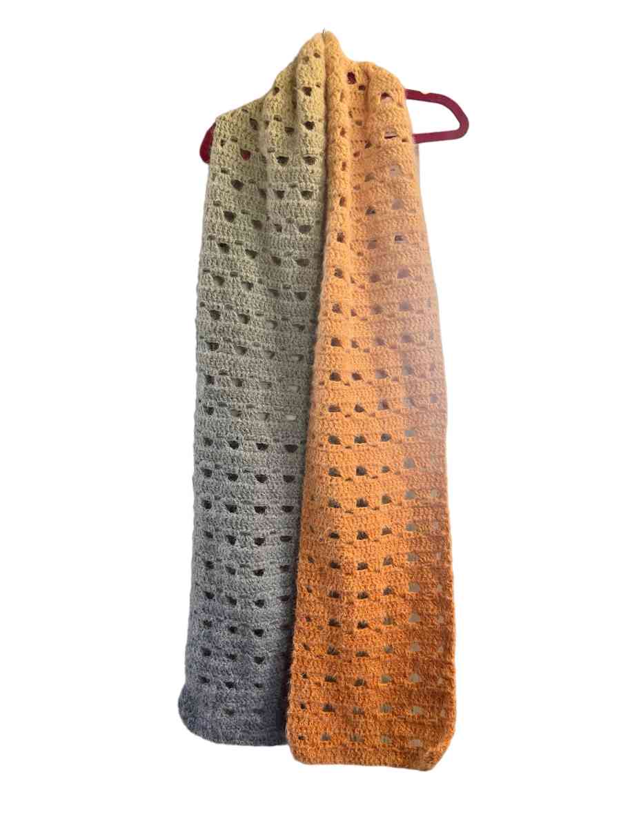 Crocheted Lace Scarf - Ridgway, Pennsylvania - FleaMarketBay