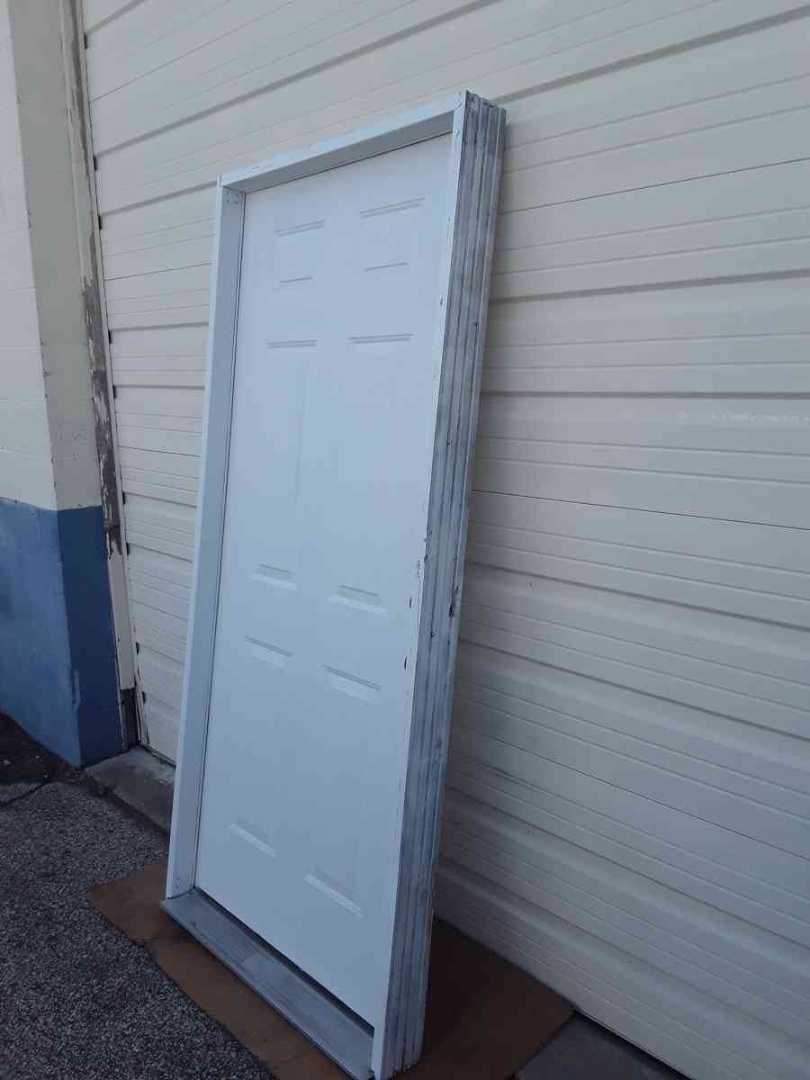 Nice White Entryway Steel Door 36 X 80 left Hand Swing - Williamstown, New Jersey - FleaMarketBay