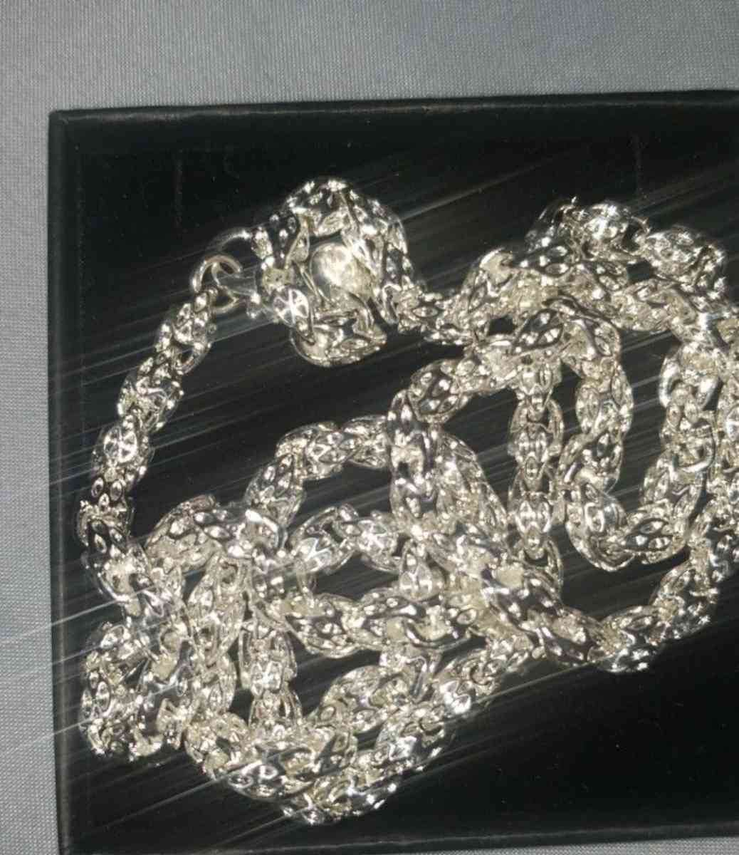 brand new silver 20in 6mm thick bamboo style necklace - Fresno, California - FleaMarketBay