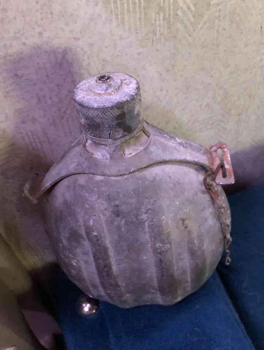 Vintage 1915 to 1918 Water Canteen - Lindale, Texas - FleaMarketBay
