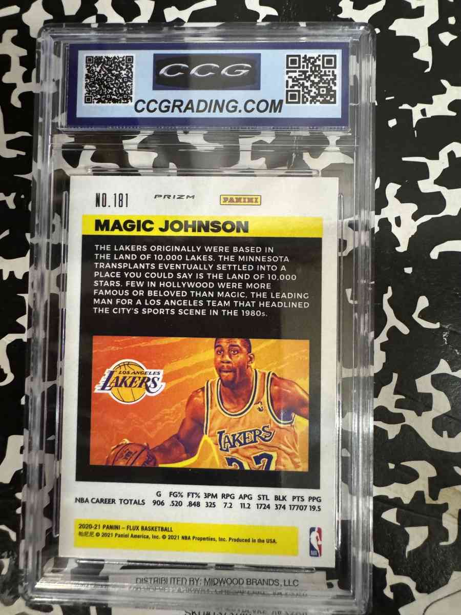 2020 21 panini flux PRIZM  silver cracked ice GEM MINT 10 - Pocatello, Idaho - FleaMarketBay