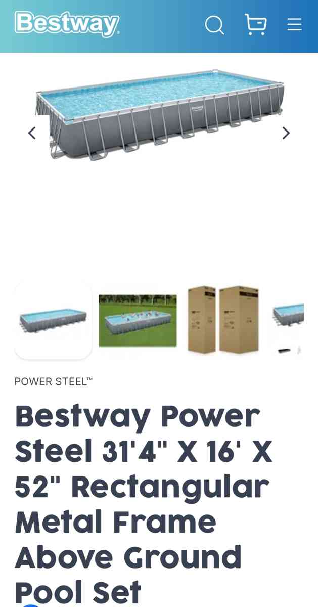 Bestway Power Steel 31ft Metal Frame Pool - Homosassa, Florida - FleaMarketBay