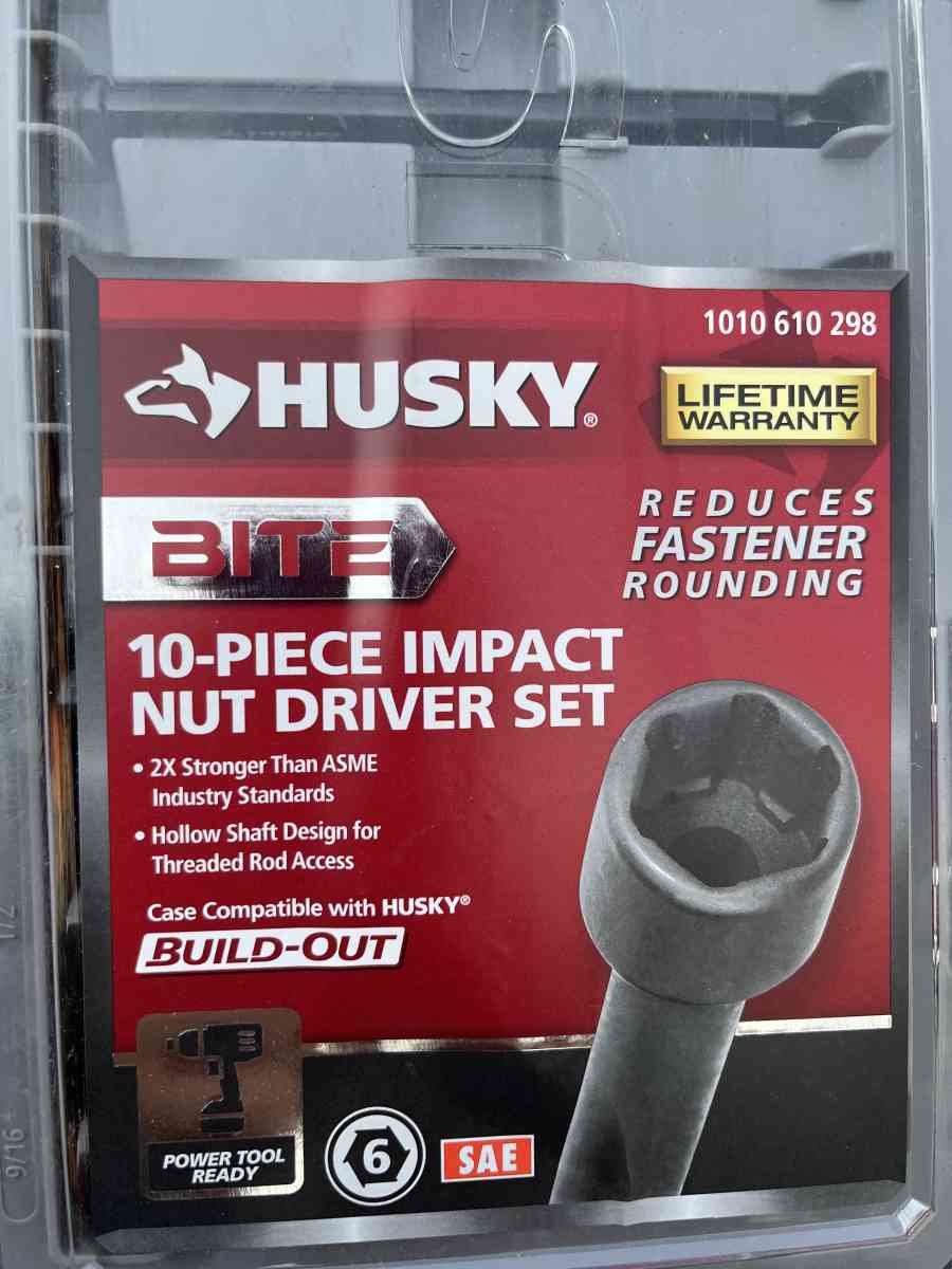 BITE Husky 10 Piece Impact Nut Driver set - Fresno, California - FleaMarketBay