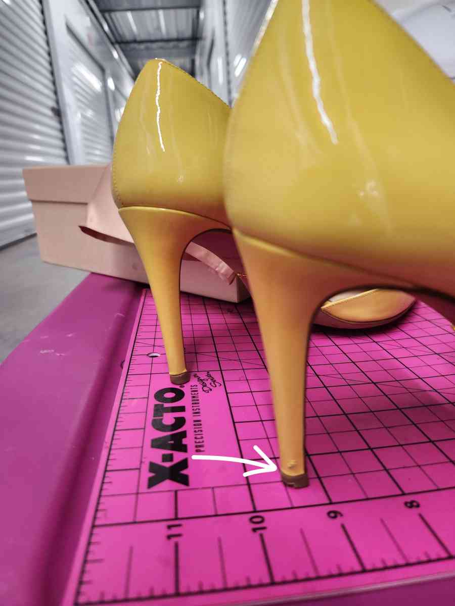 PRADA Yellow Patent Leather DOrsay Pumps - Kenner, Louisiana - FleaMarketBay